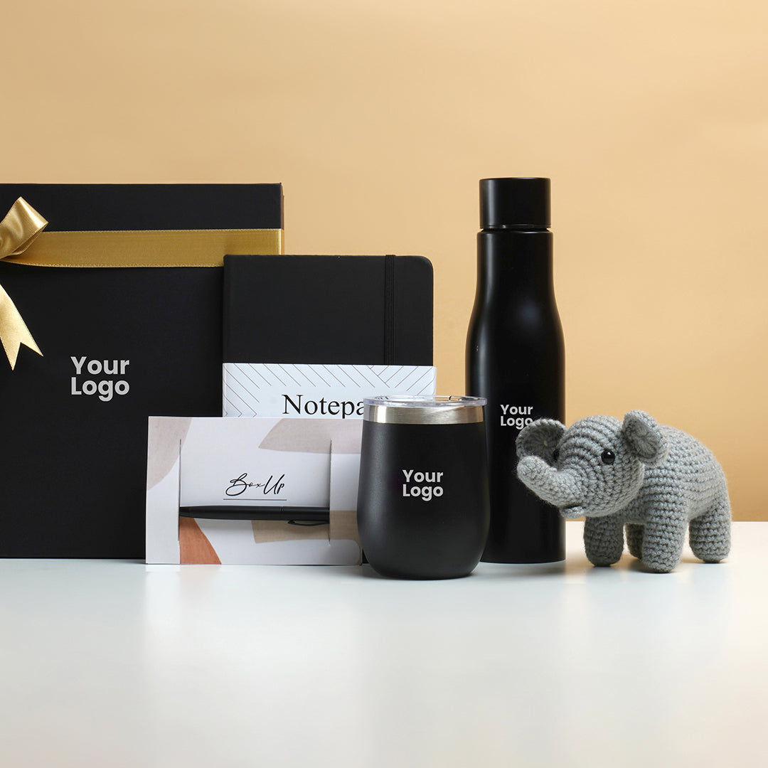 Simple in black Employee hamper