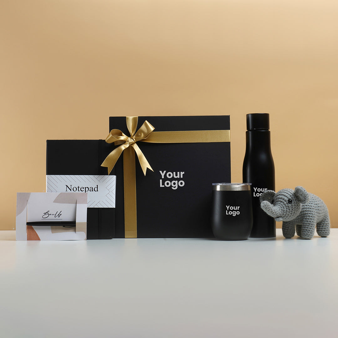 Simple in black Employee hamper