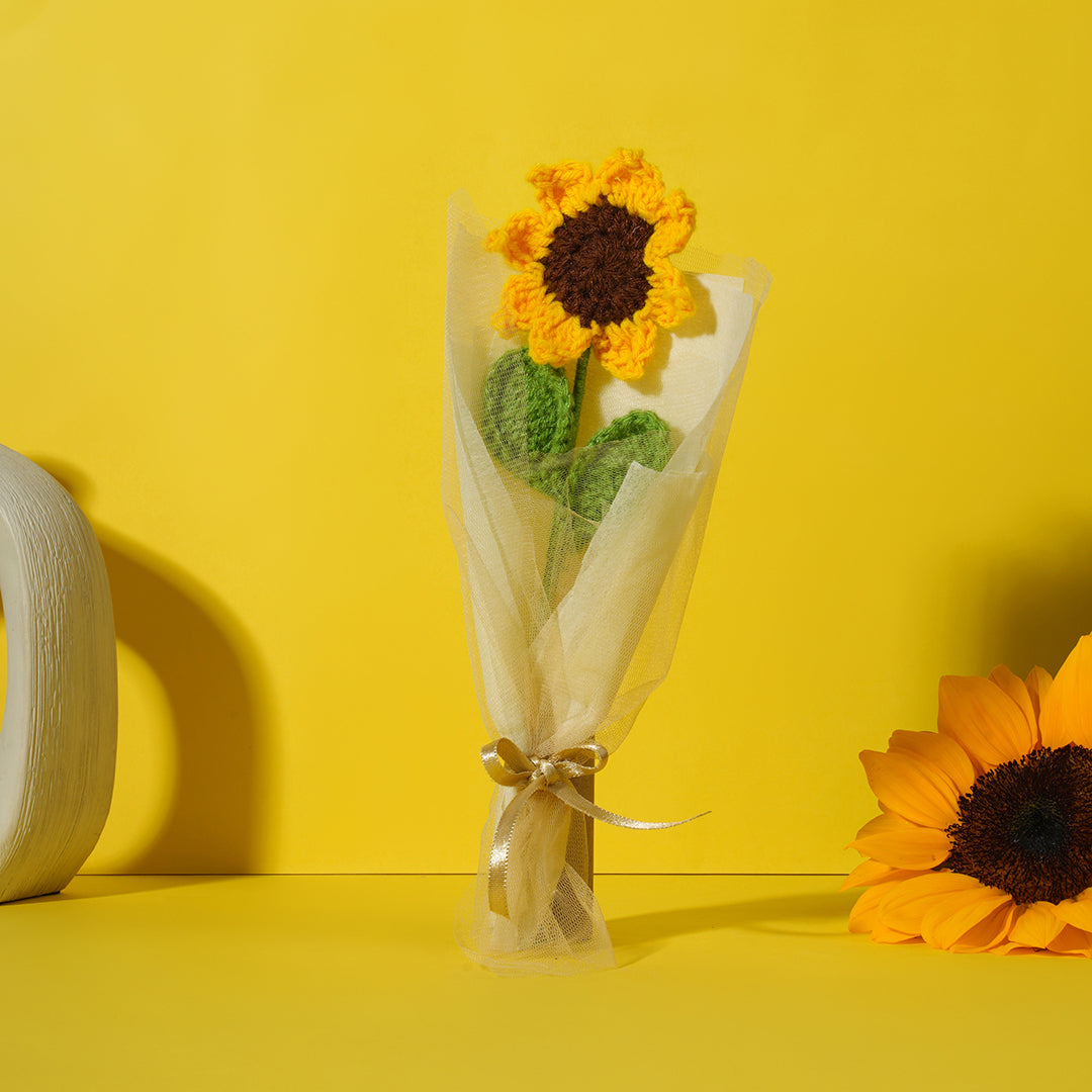 Crochet flower – Sunflower