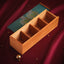 Wooden organizer box with lid